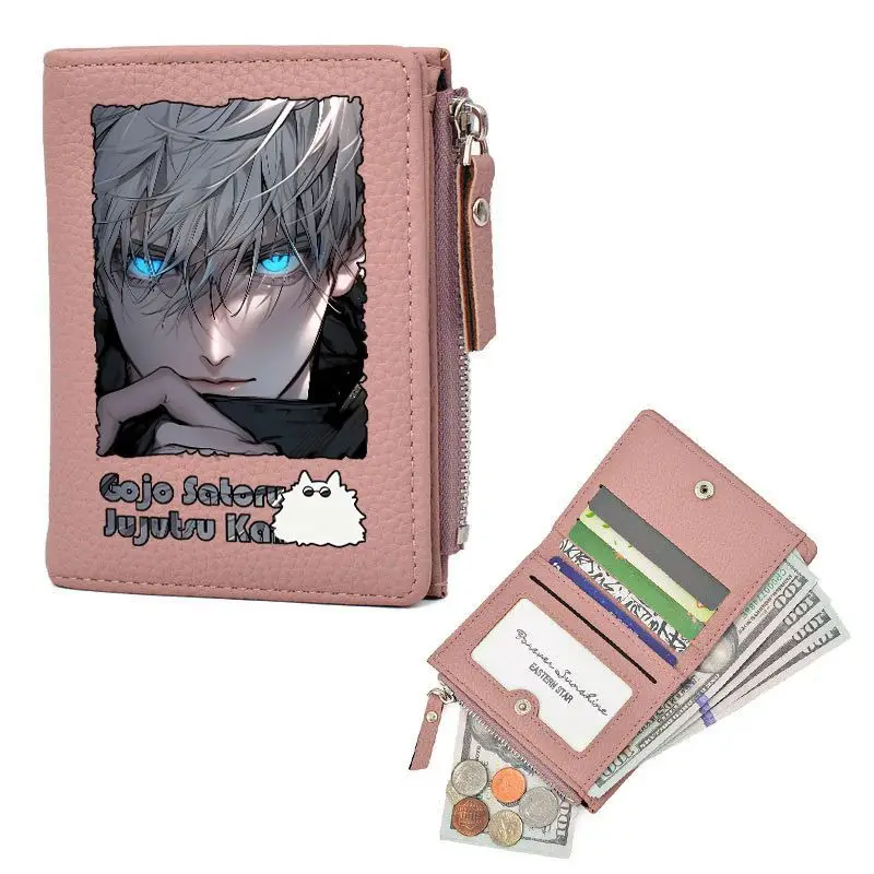 Neue Jujutsu Kaisen Satoru Gojo Megumi Fushiguro Cartoon-Muster Anti-Entmagnetisierungs-Kartentasche Studenten-Geldbörse mit Großer Kapazität Geschenk – Detail 6