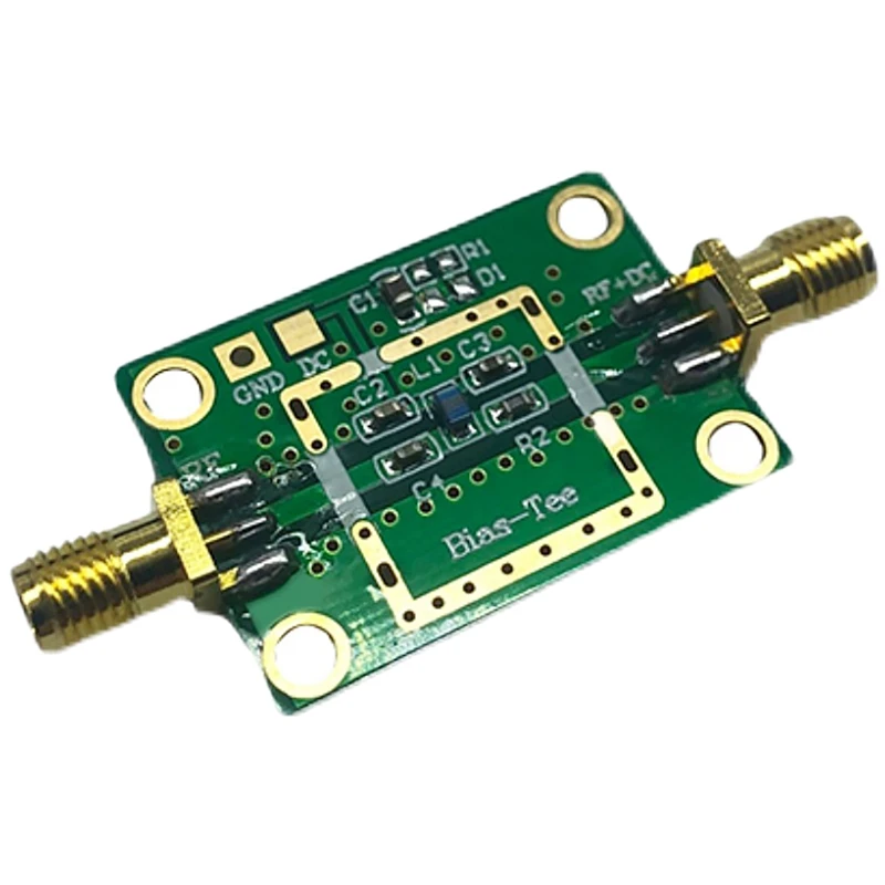 RF DC Blocker Bias Coaxial Feed Bias Tee 10Mhz-6Ghz Low Insertion Loss