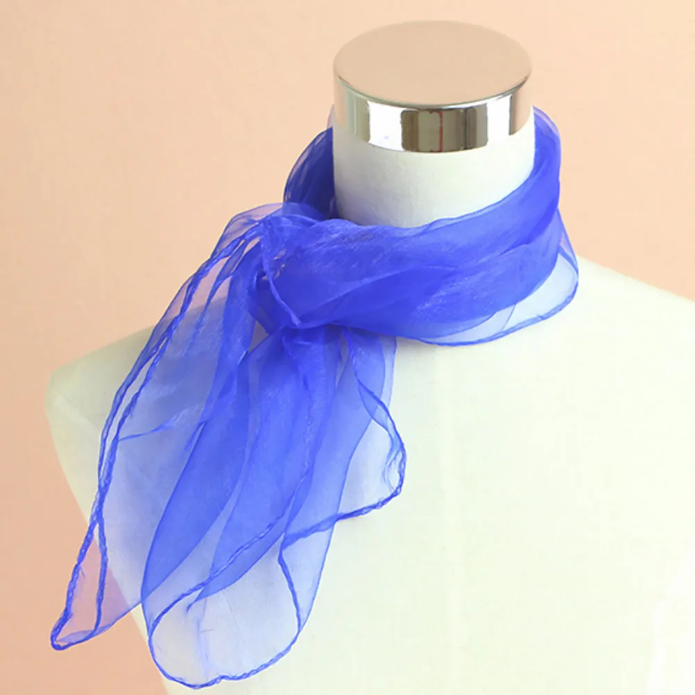 

Silk Scarf for Dance Performance Lightweight Comfortable Square Scarves Women Pink Juggling Veils Props Foldable Easy Store