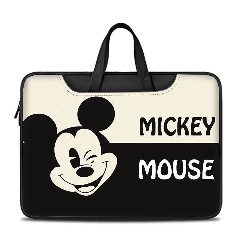

Disney Luxury Designer Tote Mickey Mouse Laptop Bag Kawaii PU Leather Handbag for Woman Girl Student Purse Waterproof