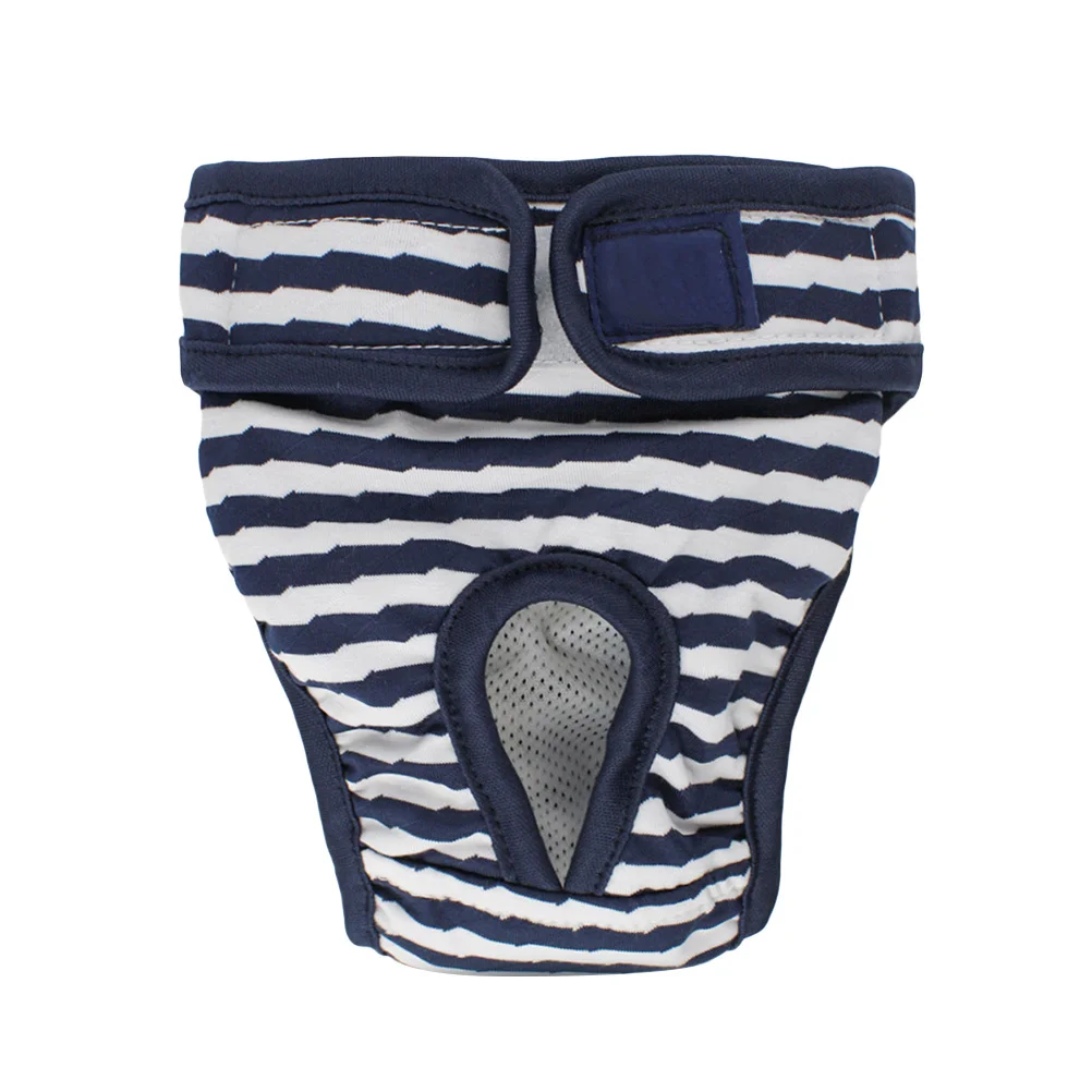 

Physiological Pants Female Puppy Diapers Dog Incontinence Menstrual for Dogs Striped Sanitary Panties Period Washable