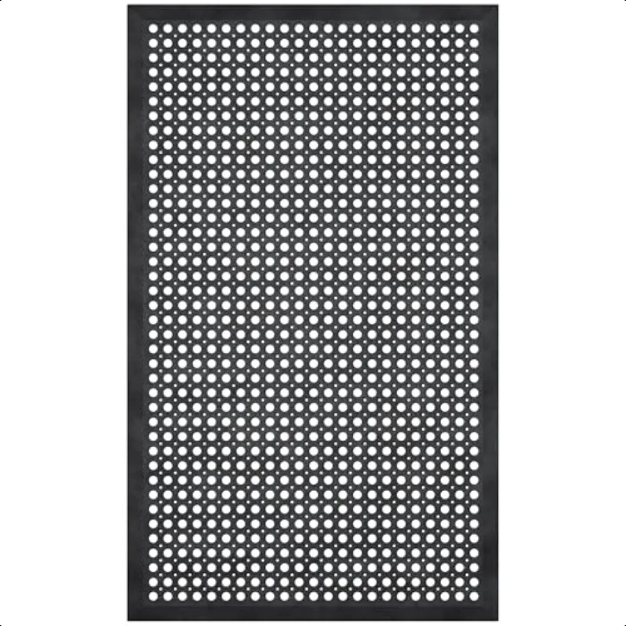 Heavy Duty Rubber Floor Mat NonSlip Waterproof Easy to Clean AntiFatigue Mat for Commercial Kitchens Restaurants Workshops Oil