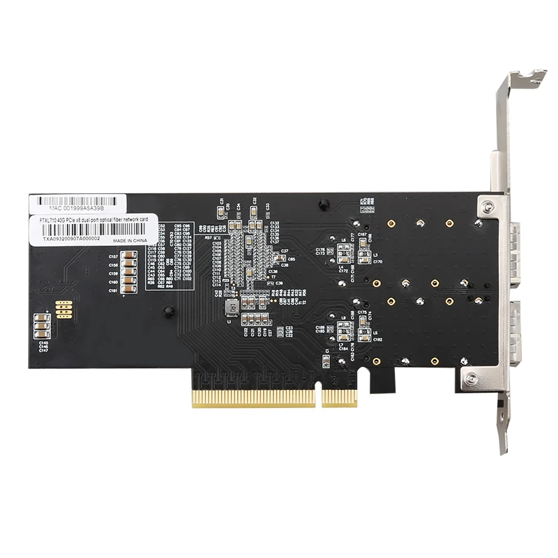 

PCIe3.0-8X 40G QSFP Lan Card 2-Port 40GBase-T/NBASE-T Network Card Uport Virtual Machine Device Queue (VMDq)