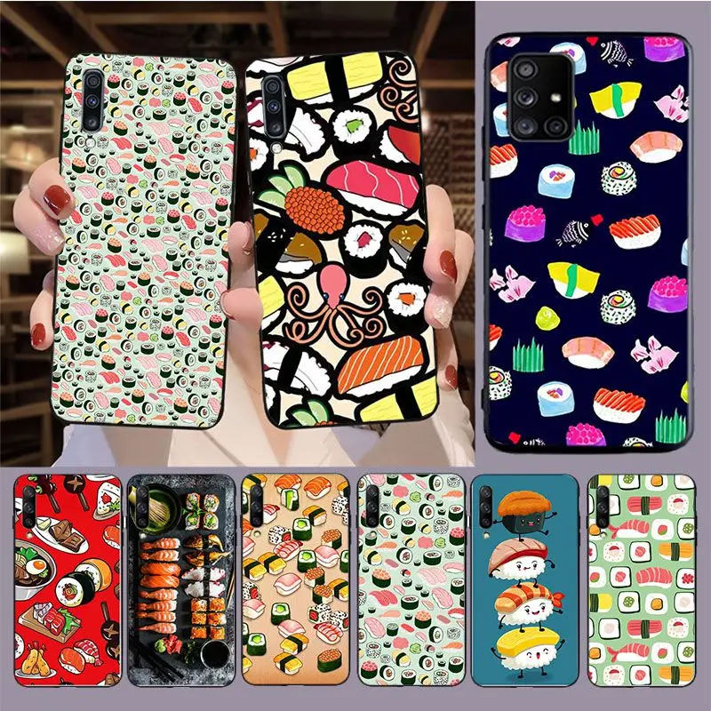 Japanese cuisine Sushi food Cover For samsung Galaxy A53 A52S A11 A14 A13 A21S A23 A24 A32 A33 A34 A40 A41 A50 A51 A71 A73 cases