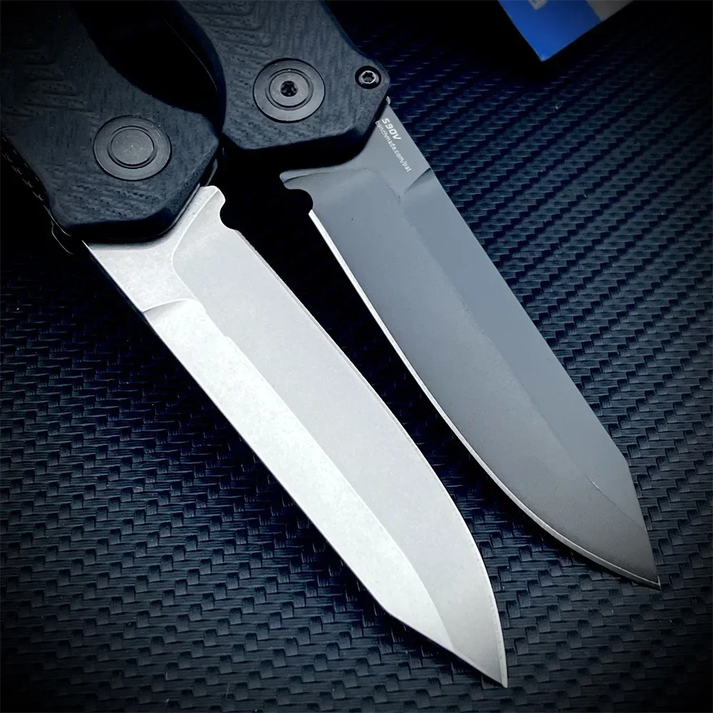 Outdoor Pocket Knife BM 8551 Mediator Assisted Folding Knife S90V Cerakote Plain Blade G10 Handles Defense Hunting Camping Tool