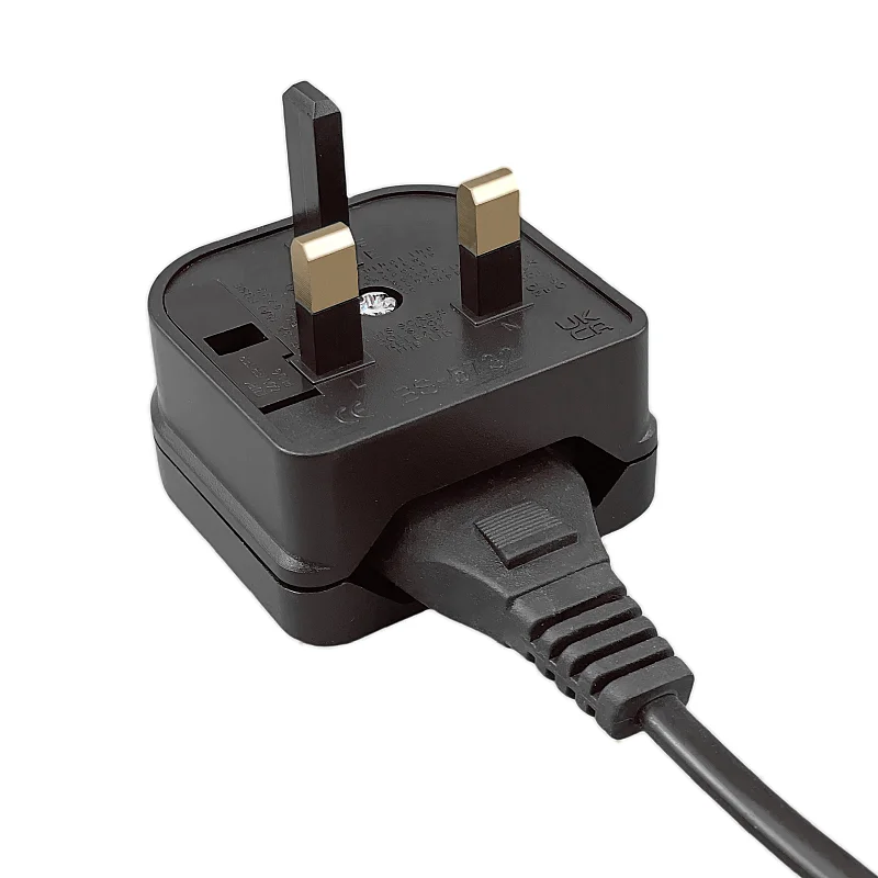 Adaptador de enchufe europeo a británico con fusible 3A/5A/13A, convertidor de enchufe de viaje eléctrico británico, toma de corriente de cable de CA