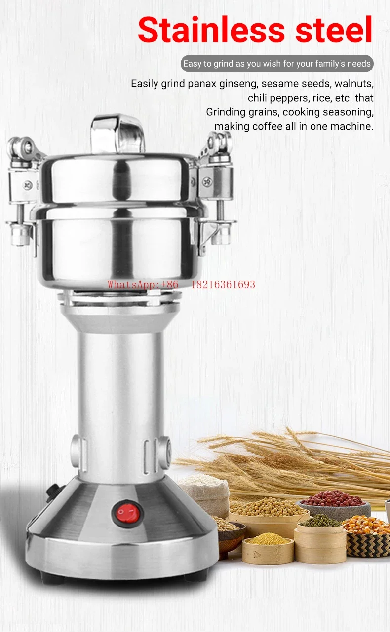 850W Medical Multi Functional Grinding Machine Electric Coffee Food Traditional Grinding Machine