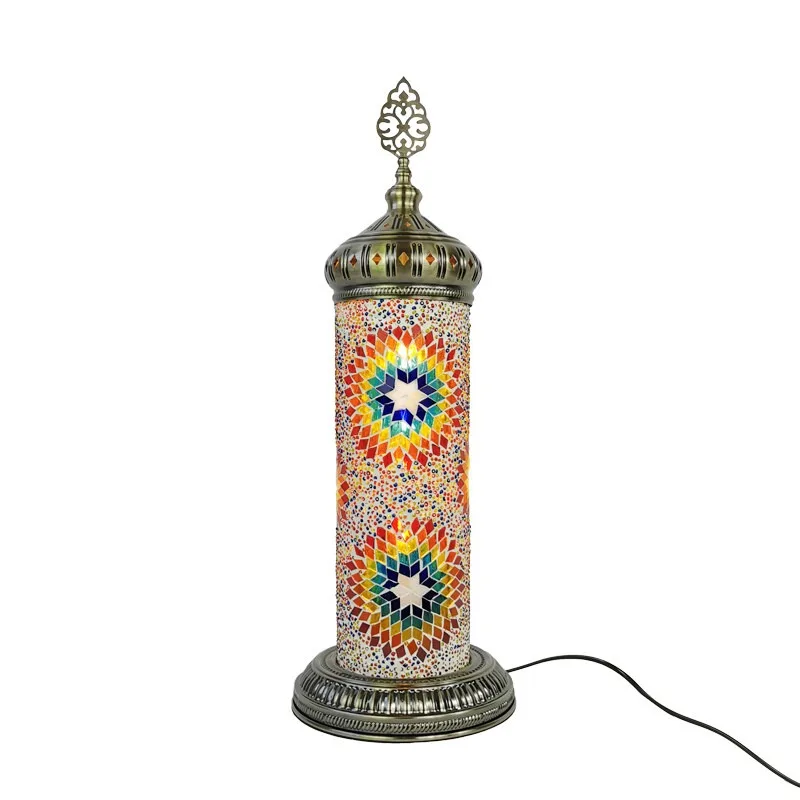 

Vintage Romantic Bedroom Living Room Restaurant Hotel B&B Handmade Glass Mosaic Floor Lamp