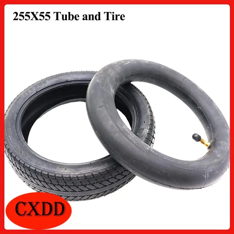 Electric Scooter Tricycle Tire Set Featuring 255X55 Dimensions with Outer Tire and Inner Tube