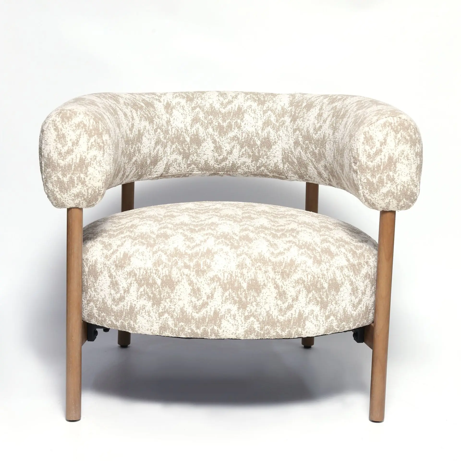 

Furniture Nordic Luxury Leisure Chair Indoor Furniture Upholstery Fabric Solid Ash Wooden Legs Armchair For Living Room