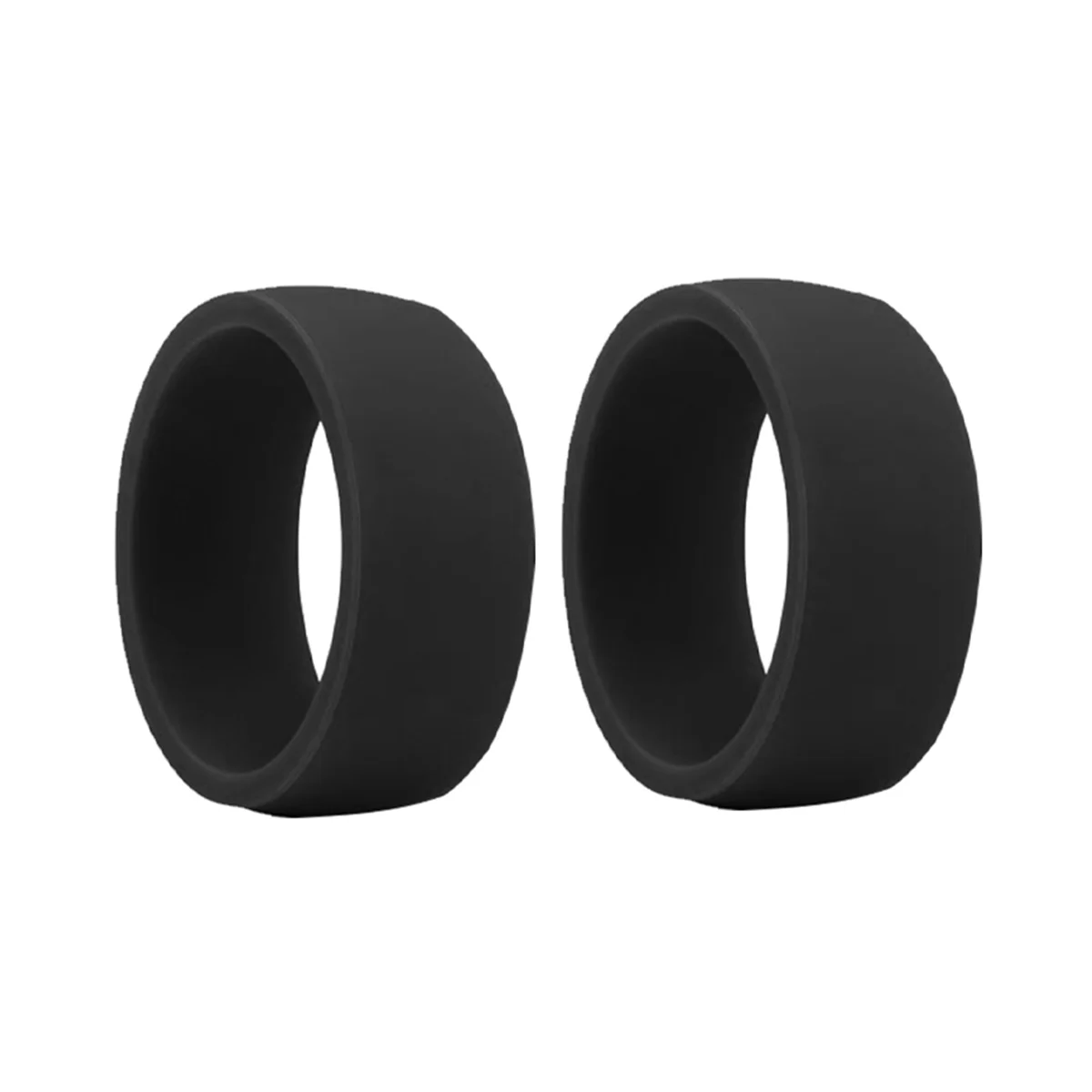 8.7mm Popular for Men Women Silicone Cool Rings Silicone Wedding Ring Environmental Outdoor Sports RingX2 11