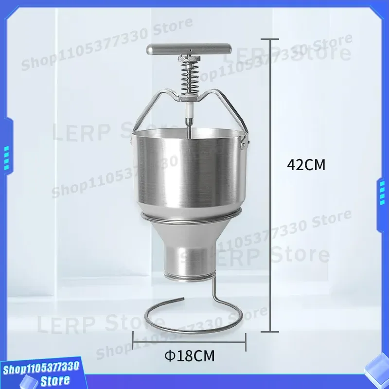 Commercial Waffle Batter Dispenser Funnel Feeder for Muffin Cupcake Baking Tool Manual Extruder Device Kitchen Gadget Muffin