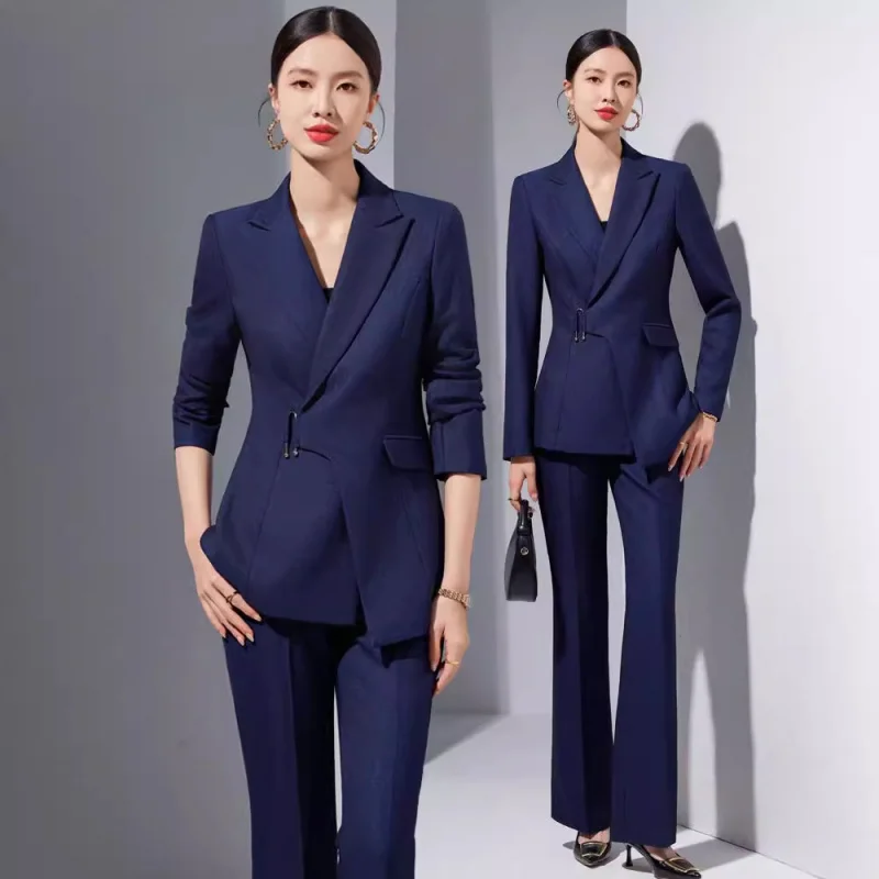 High-End Suit Women's Spring and Autumn Manager President Work Clothes Business Wear Temperament Goddess Style Formal Suit Jacke