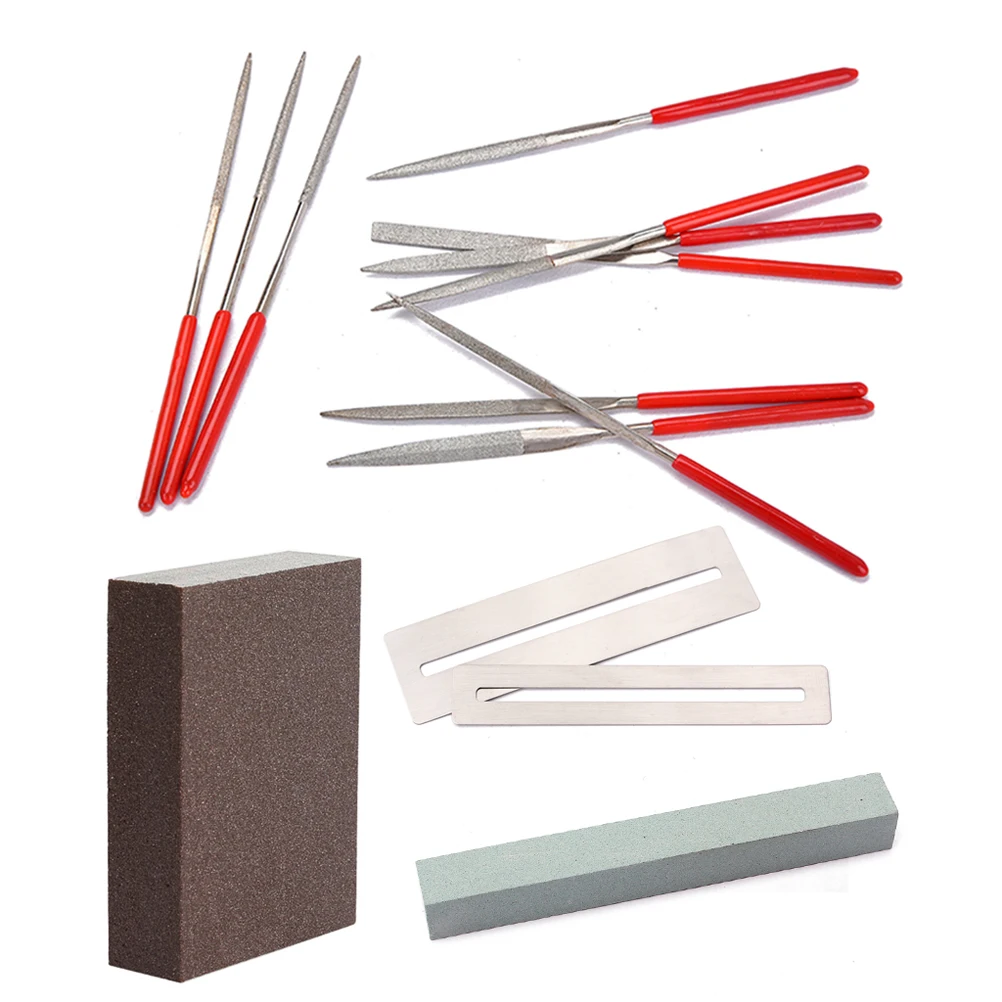 

14 Pcs Fretboard Kit Luthier Guitar Tool Tools Repair Bass Instrument Grinding for