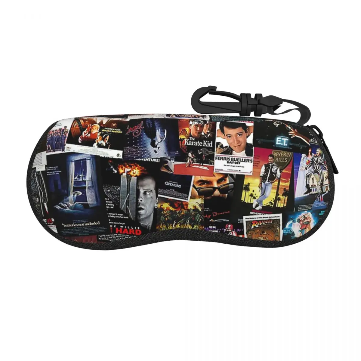 

1980s Movie Posters Shell Glasses Case Protective Sunglasses Box Women Men Soft Eyeglasses Bag Pouch