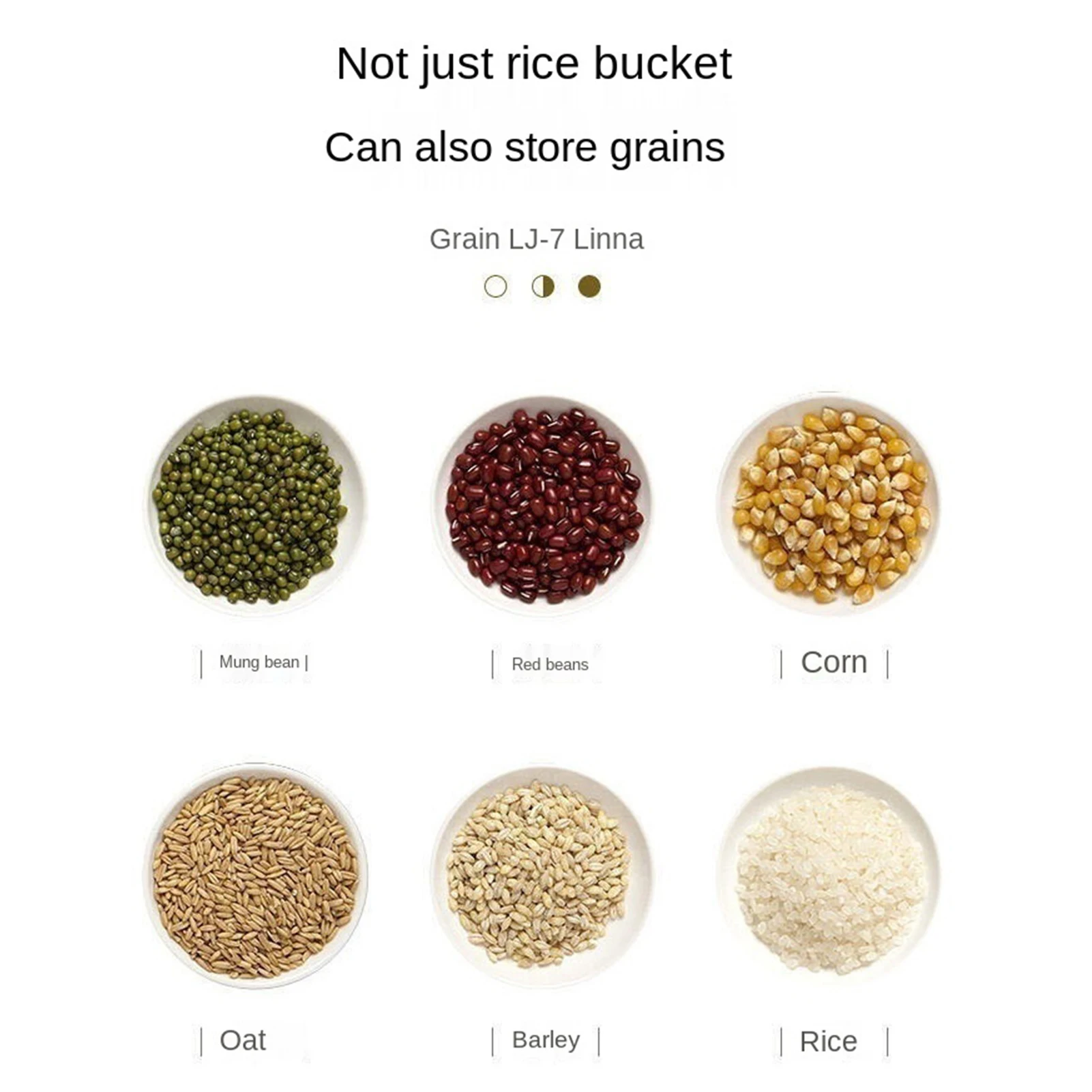 Large Sealed Grain Container Extra Large Rice Dispenser With Lids Dry Food Storage For Kitchen Suitable For Storing Cat Food Dog