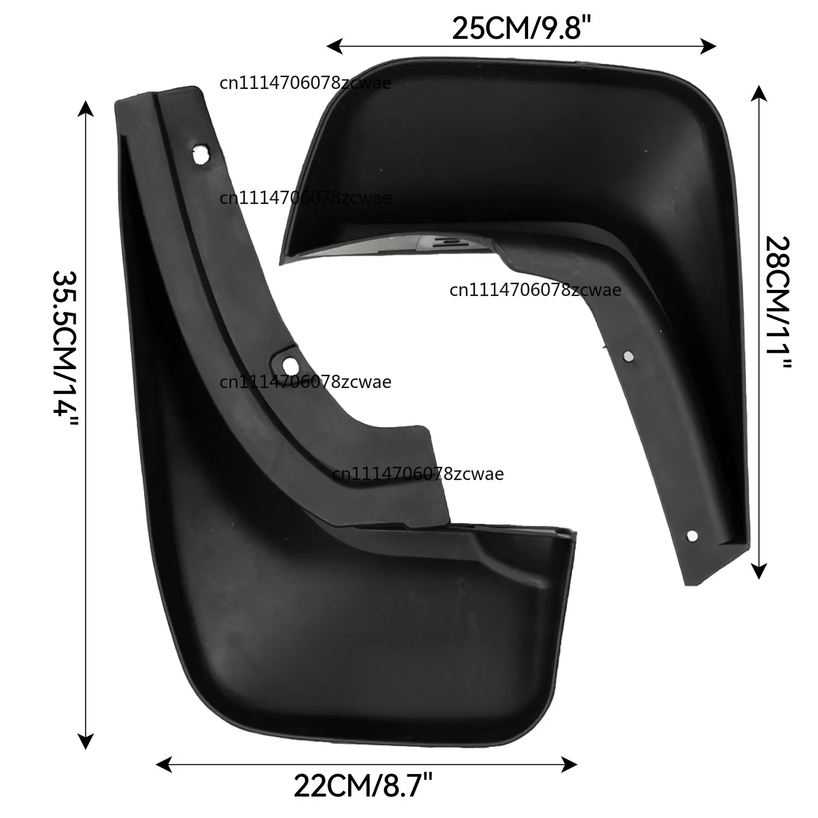 For Land Rover Discovery 5 L462 2017-2020 Front & Rear Mudguards Splash Guards Fender Mudflaps Accessories 4 PCS Car Mud Flaps