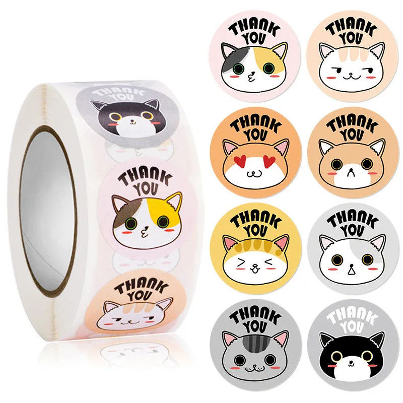 500Pcs/Roll Cartoon… - image