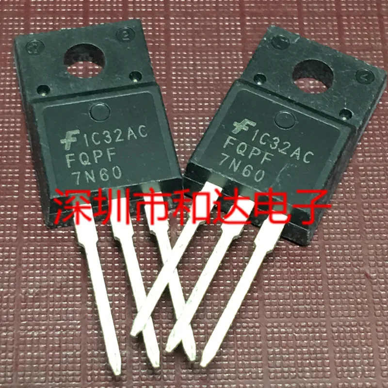 10шт FQPF7N60 F