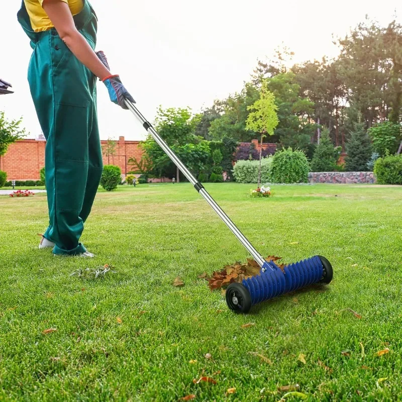 Wheeled manual lawn edger, artificial lawn mower, weed removal garden tools