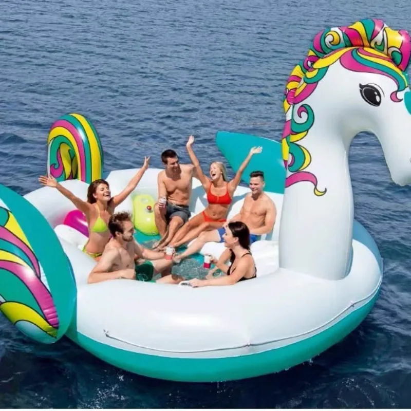 Unicorn big floating island giant Pegasus floating water inflatable bed