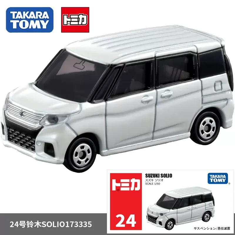 Genuine Takara Tomy Car 1/60 Scale Tomica SUZUKI SOLIO Metal Vehicle Toys for Boys Automobile White Van Simulation Model Present