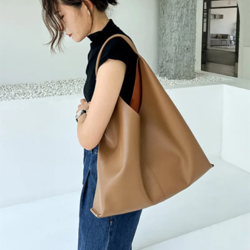 UKF 2024 Women\'s Tote Handbag Retro Casual Commuter Bag Handheld Underarm Shoulder Bags For Women Top Handle Bag Bolas Armpit