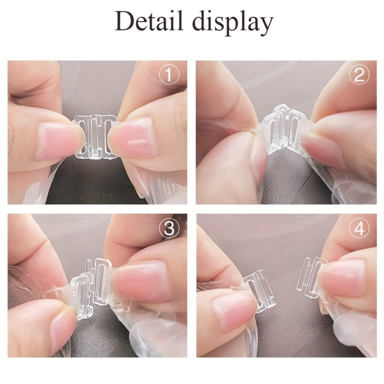 2 pares de sutiã sem alças de silicone ultra-confortável – autoadesivo, sem costas, push-up, capas de mamilos para mulheres – sem fio, Fab