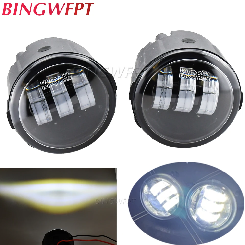 LED Fog Light Assembly For Nissan Tiida Versa Juke Patrol 3 Y62 Cube 2010-2014 Car Front Bumper Fog Lamp Daytime Running Light