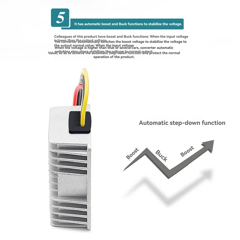 ABKU-Universal 8V-40V To 12V Voltage Regulator 6A DC Power Converter Power Module Automatic Boost / Reduce Power Regulator