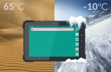 تابلت متين صناعي 10 بوصة IP67 يعمل بنظام أندرويد مع NFC WIFI LTE BT GPS الكل في واحد بطارية 8000mah لصناعة الأسطول Telematics