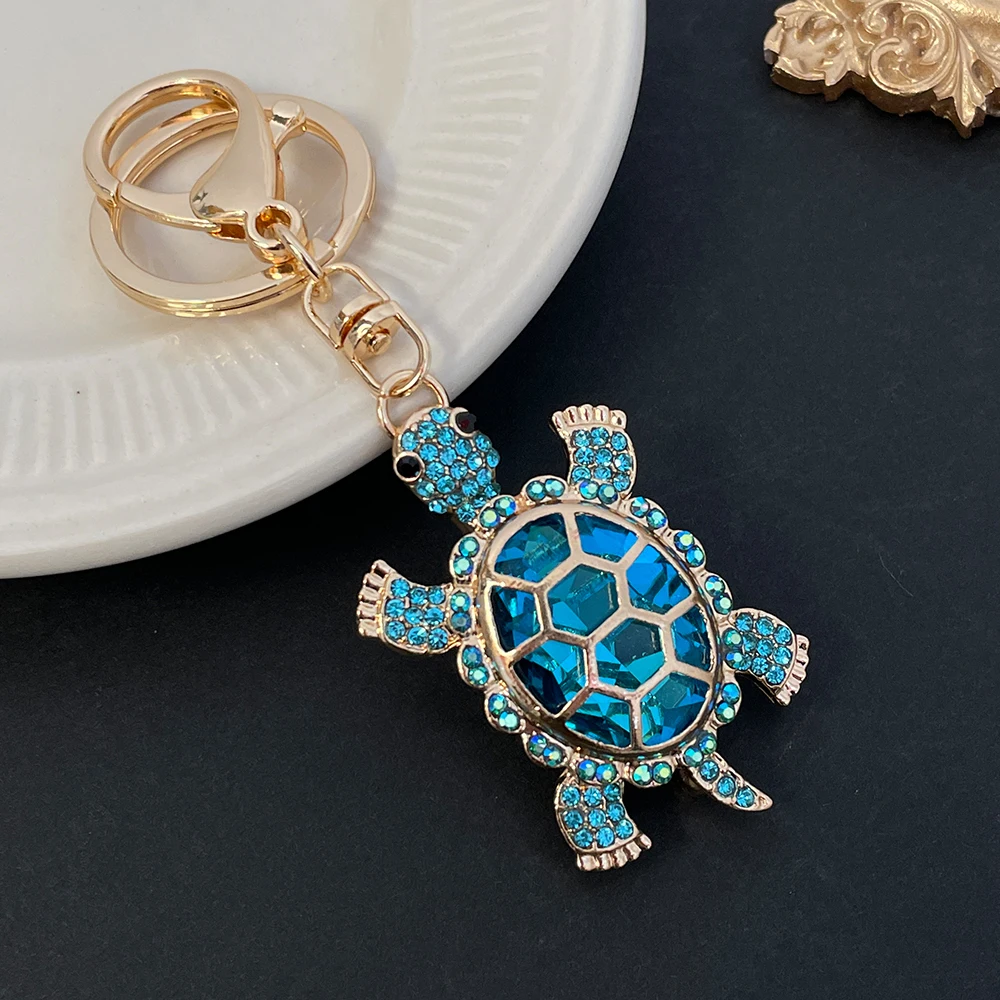 Funny Tortoise Key Ring Women's Luxury Bag Keychain Souvenir Gift for Girlfriend Marine Animals