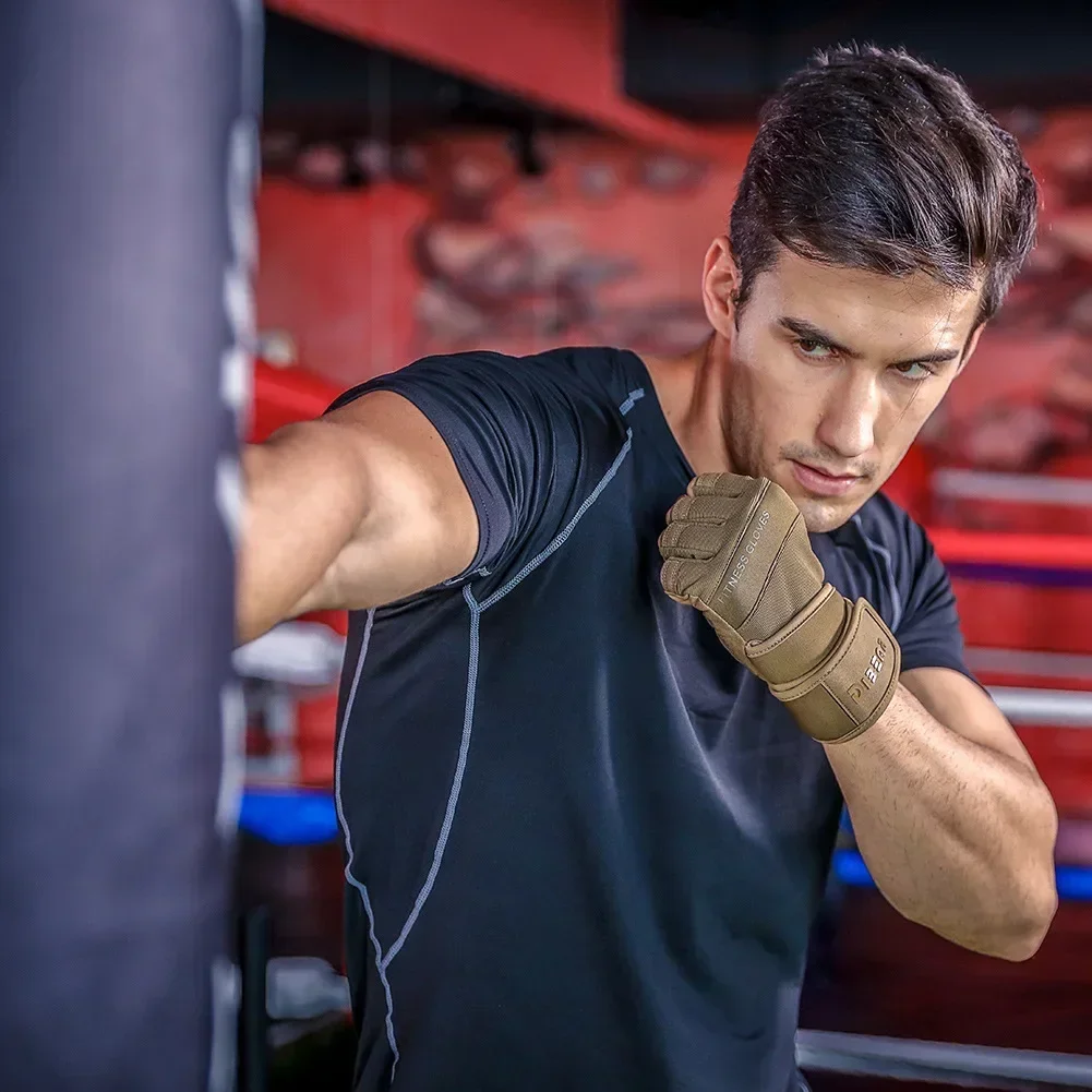 Guantes antideslizantes de medio dedo para culturismo, mancuernas para levantamiento de pesas, entrenamiento, Fitness, Crossfit, ejercicio de