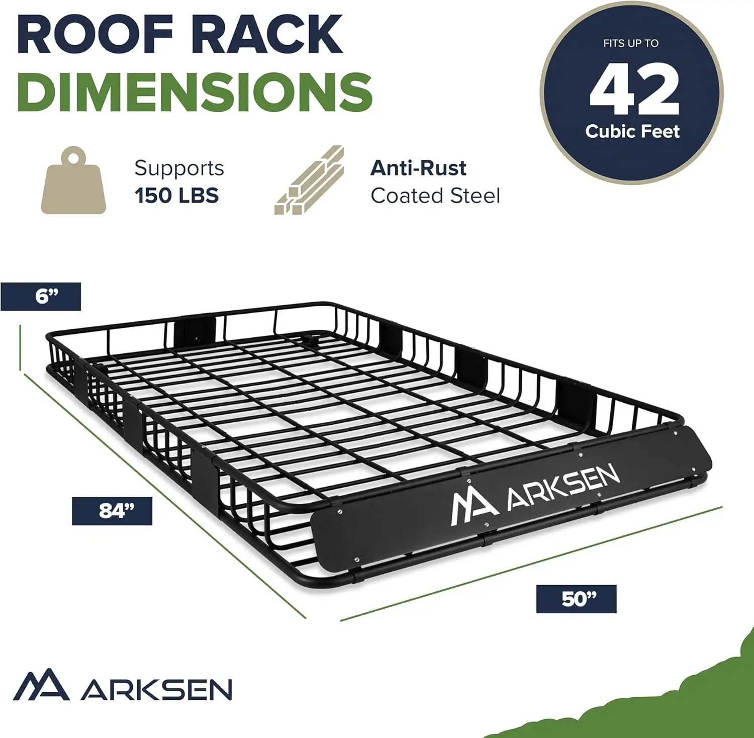 84 x 50 inch universeel extra breed 150LB zwaar imperiaal cargo met verlenging auto top bagagehouder draagmand voor SUV,