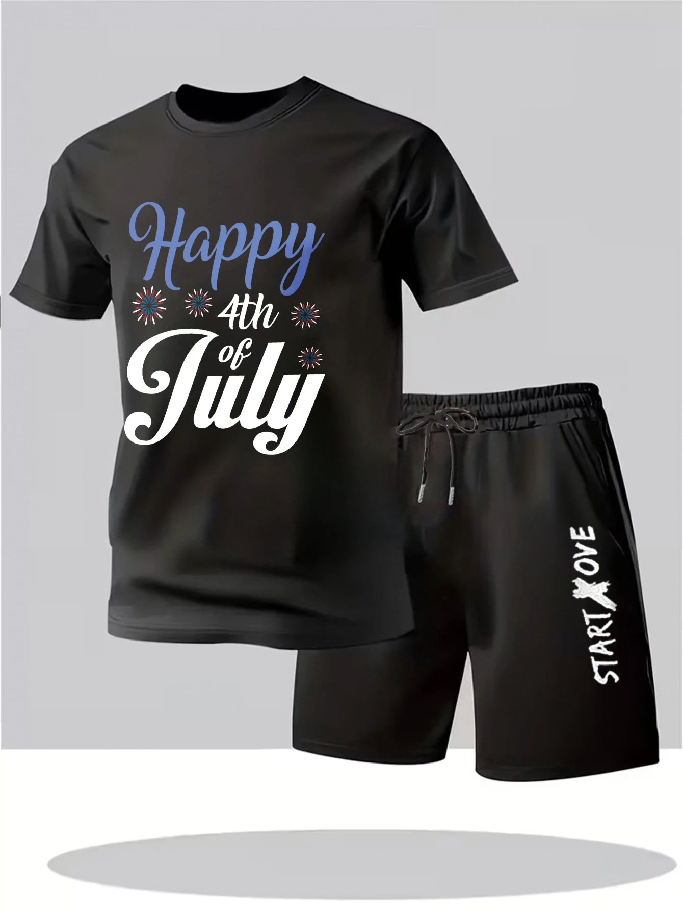 

Мужской летний костюм 2025: комплект из двух предметов, тонкий мужской спортивный костюм из полиэстера, свитшот с принтом, одежда с графическим принтом