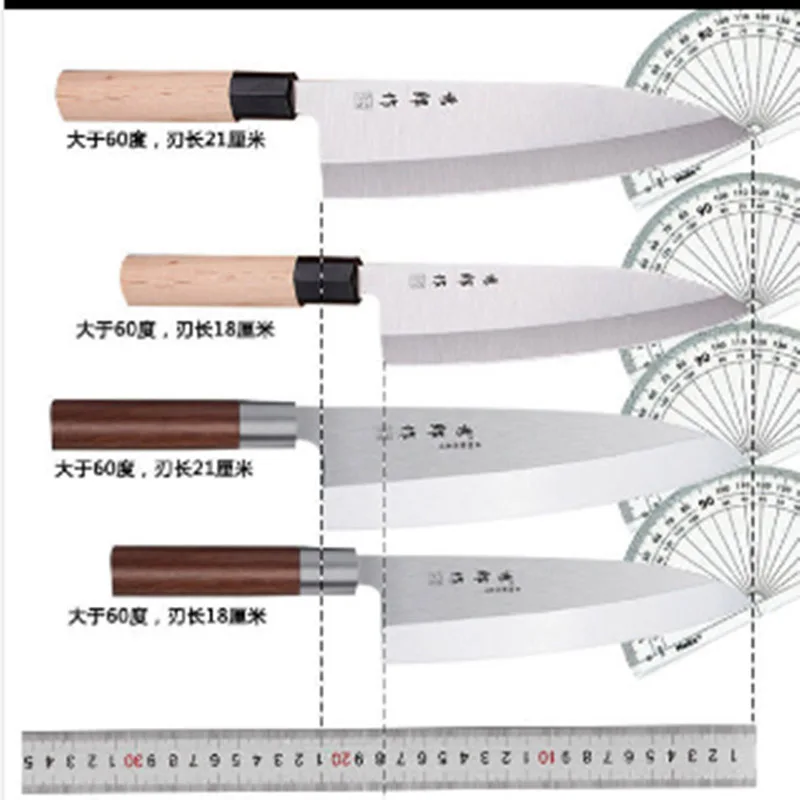 Luxurious Professional Deba Knife Fish Knife Japanese Sashimi Sushi Salmon Beef Knife Chef Knife Cooking Cleaver Knives