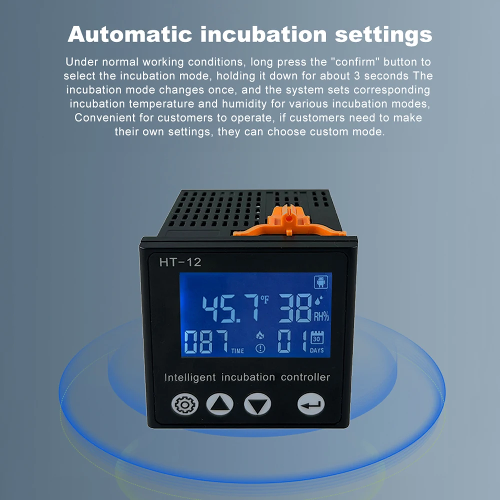 Egg Incubator Controller Multifunctional Thermostat Hygrostat Control with Temperature Humidity Controller Egg Tray Accessories