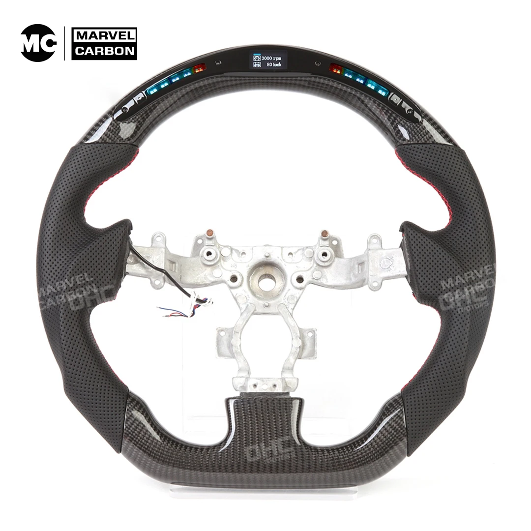 LED Performance carbon fiber Steering Wheel Display Compatible For Nissan GTR R35 2007-2016