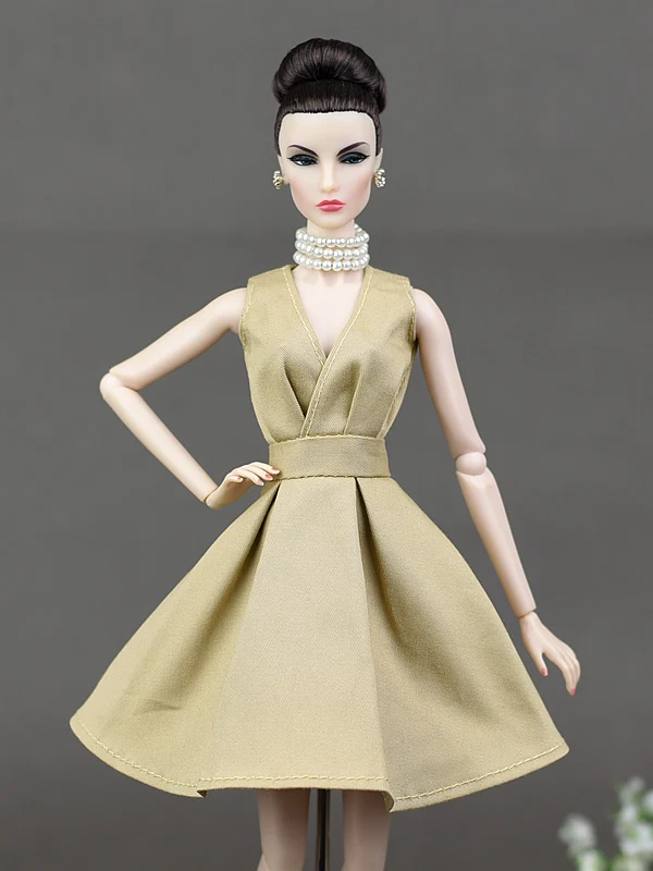 Robe de soirée classique pour poupées Barbie, vêtements purement manuels, accessoires de beurre, cadeaux pour filles, BJD, 1/6