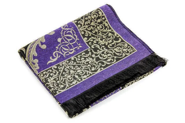 Economic Ottoman Taffeta Prayer Rug Lilac Muslim Islam Sheet Prayer Mat Holy Quraan Islamic Mats