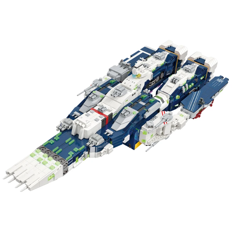 4682PCS Fortezza Nave Building Blocks Robotech Nave Da Guerra Corazzata Mecha Assemblaggio Mattoni Modello Giocattoli Per Il Halloween Regali Di Natale