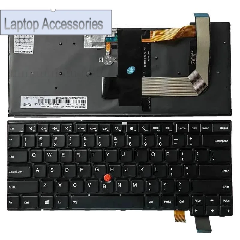 Teclado para ordenador portátil A + ZC US para Lenovo ThinkPad 13 2.a (20j1-20j2) nuevo S2 (2a generación 20j3) t460s t460s