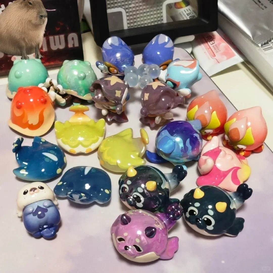 

Genshin Impact Slim Series Yuanhai Fantasy Biography Mini Series Peripheral Blind Bag Cute Table Blind Box Handmade Decoration M