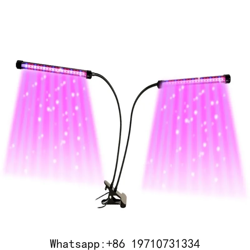 Popular Portable Dual Head Full Spectrum LED Growing Lamp for Houseplants