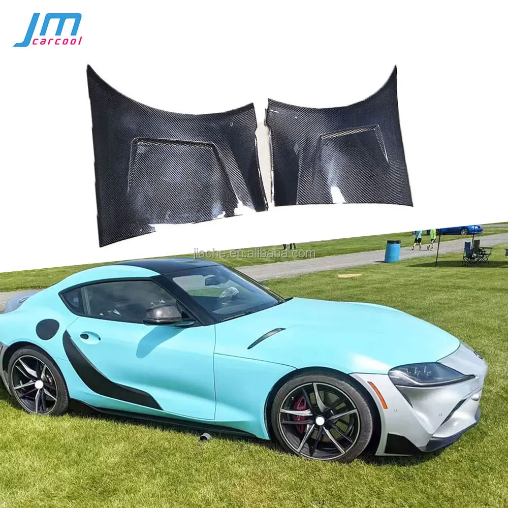 

Carbon Fiber Front Bumper Lip Splitters FRP Prime Canards Flaps Apron For Toyota Supra A90 Coupe 2 Door Standard Style 2019 2020