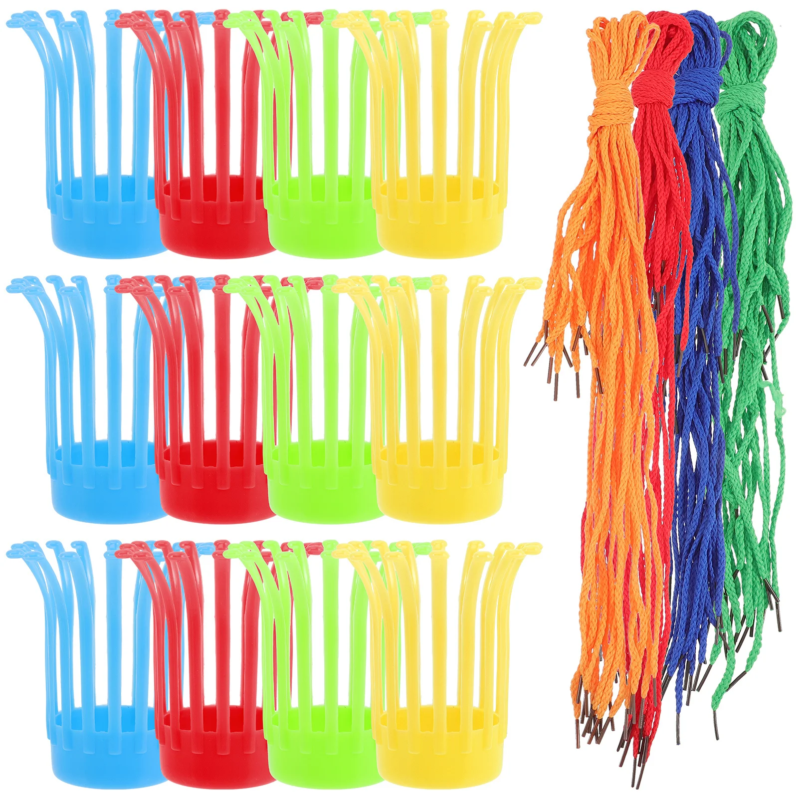 1 مجموعة DIY سلة النسيج كيت الأطفال التعليمية اليدوية زهرية سهلة التشغيل تطوير الخيال القدرة المعرفية في وقت مبكر