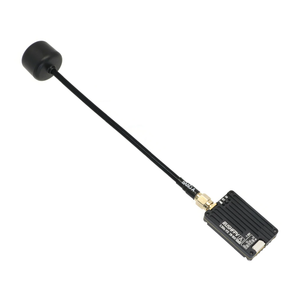 RUSH 3.3G 2W 고출력 8CH VTX 비디오 송신기(CNC 쉘 + RC FPV 장거리 고정익 드론용 안테나 키트 포함) DIY