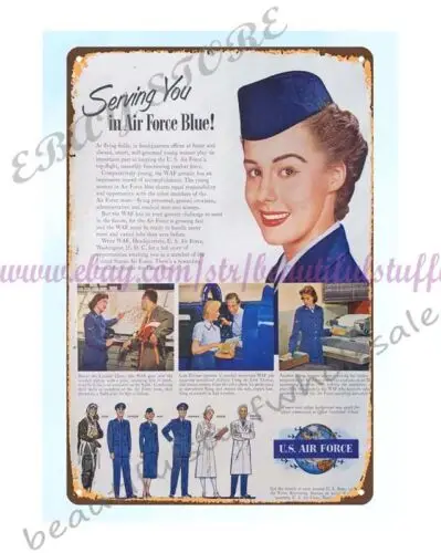 1950  recruitment metal tin sign military armedforce