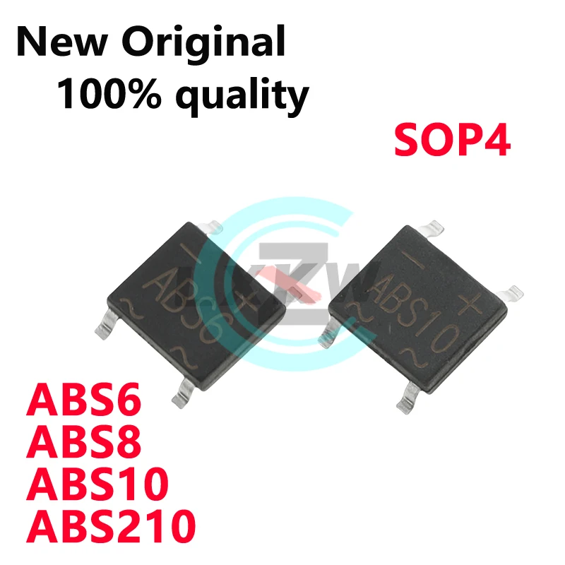 100/PCS New ABS6 ABS8 ABS10 ABS210 SOP4 Bridge rectifier rectifier bridge stack In Stock