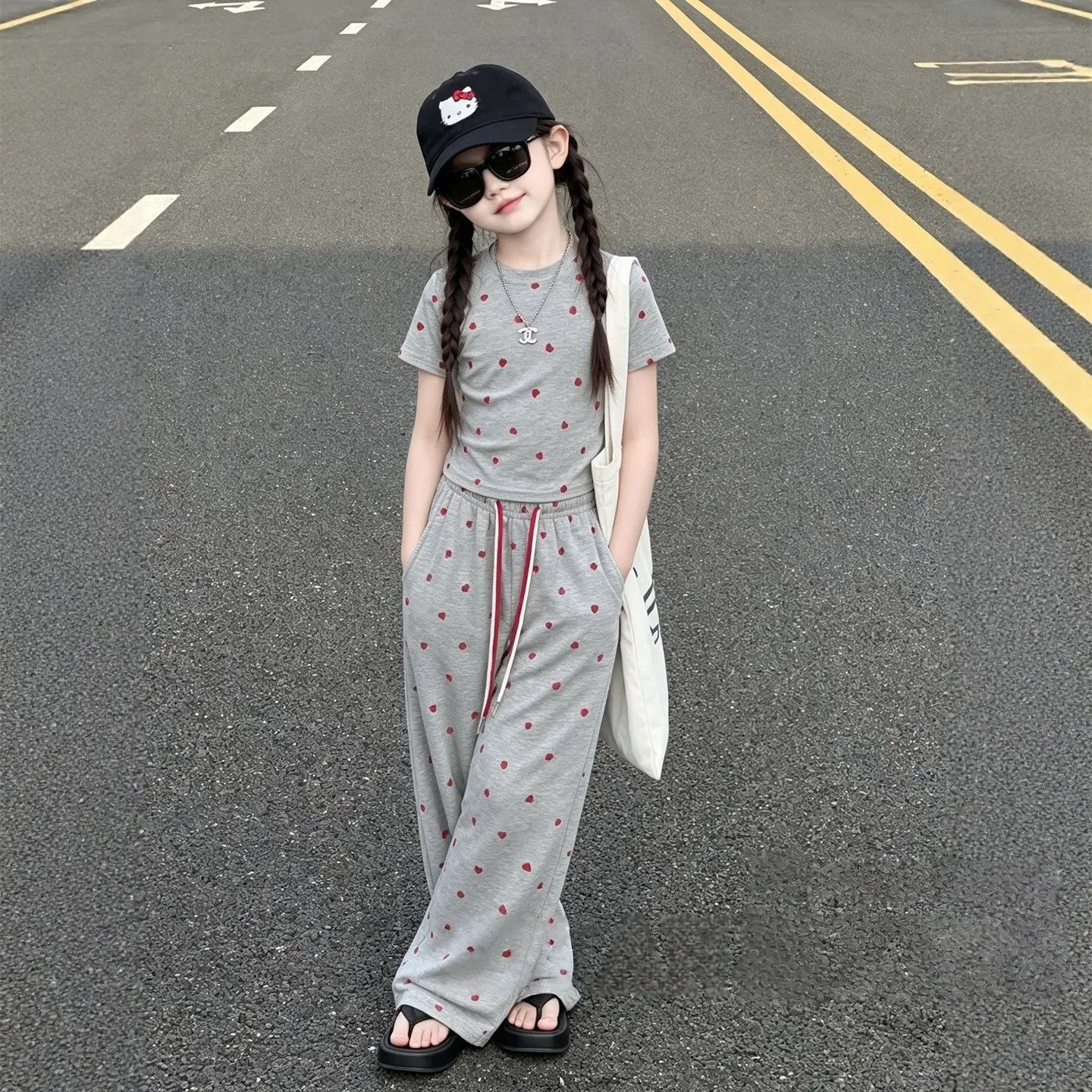 Summer Clothing Teen Girls - 2026 Neue Sommer-Outfits für Mädchen, 2-teilig,